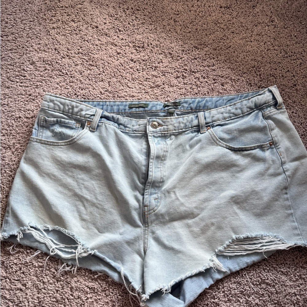 Wild Fable Blue Distressed Jean Shorts